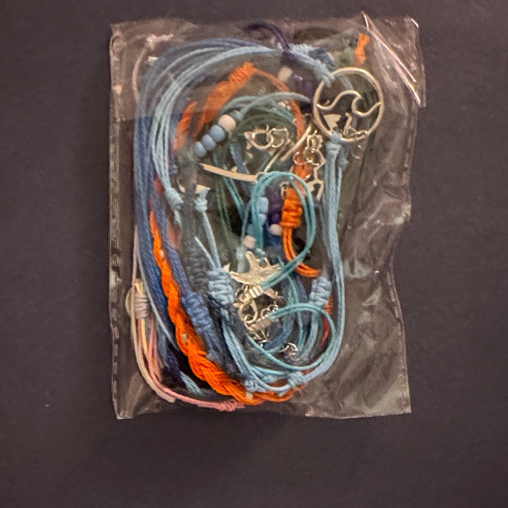 Colorful Anchor Charm Bracelet Set